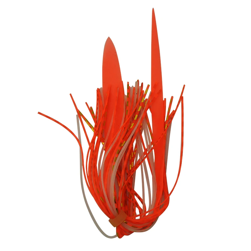 8 unids/lote luminoso Inchiku falda de silicona cinturón aparejo de asistencia señuelo cebo barba accesorios de mar aparejos de pesca - imagen 4