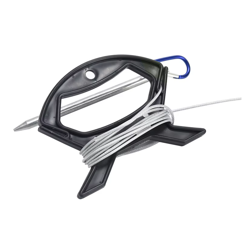 Cerradura de pesca de acero inoxidable, hebilla de cuerda de 5m y 10m, cinturón de bloqueo de peces vivos, controlador de larguero de pesca, accesorios de aparejos - imagen 4