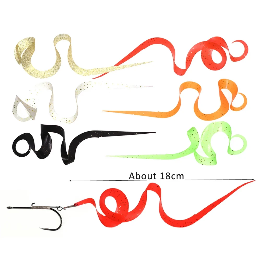 Bimoo-faldas de pulpo de silicona para pesca en agua salada, señuelos de plantilla de goma, faldas de calamar, Spinnerbait para Streamer, venta al por mayor - imagen 5