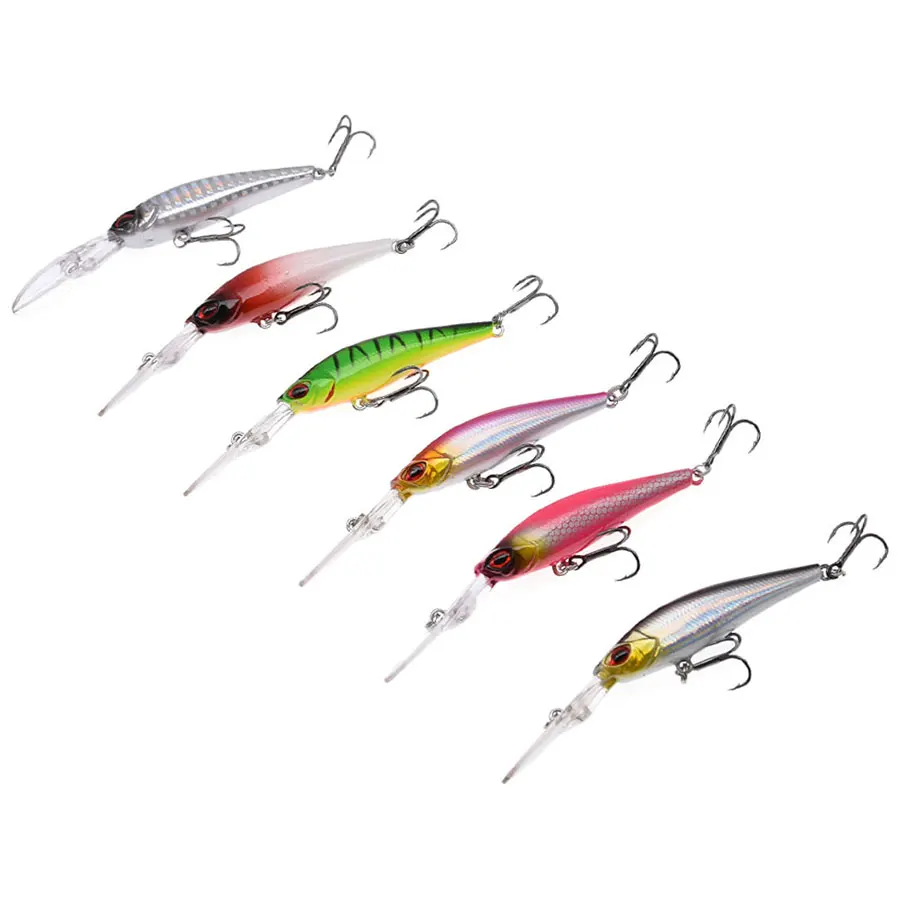 Señuelo crankbait minnow de plástico duro con labios largos, wobbler láser, buceo profundo, 0-2021 metros, novedad de 2,5 - imagen 5
