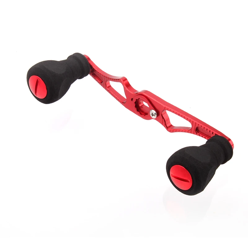 KAWA mango de aleación de aluminio, perilla EVA para carrete de fundición de cebo, aparejos de pesca, mango de carrete, orificio de 8x5mm para carrete A y D - imagen 3