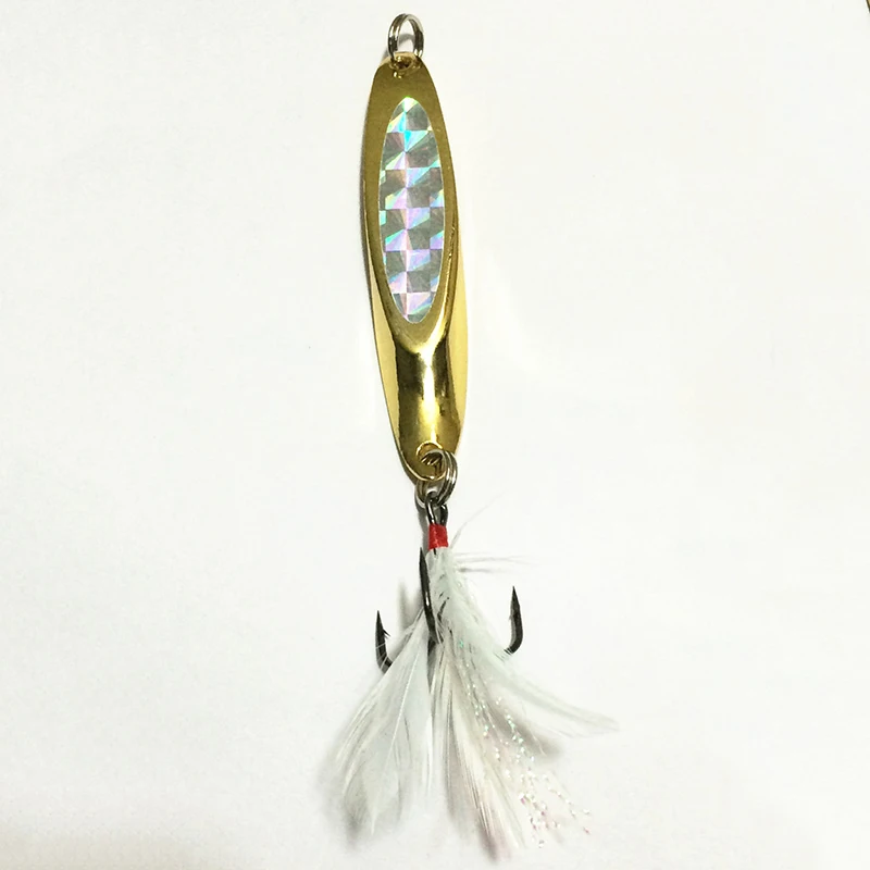 Señuelos de Pesca con lentejuelas biseladas láser artificiales, señuelo de cuchara de oro y plata, herramienta para Wobblers Spinner, 10g, 15g, 20g - imagen 5