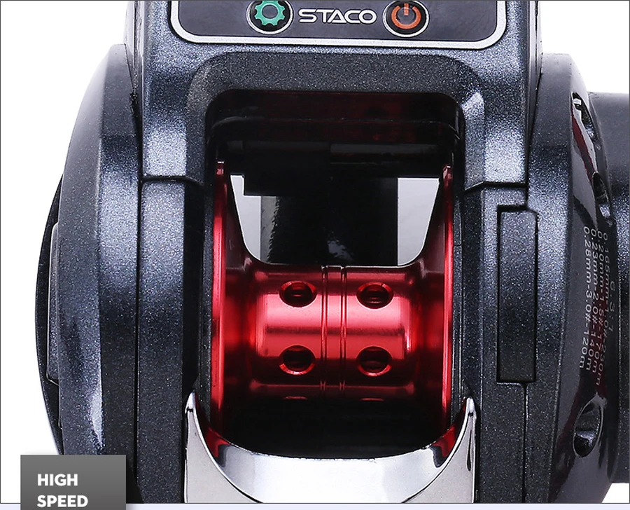 Carrete contador de línea de pesca de alta resistencia, 6,3: 1 13 + 1, rodamiento de bolas, pantalla Digital LED, Baitcasting - imagen 5