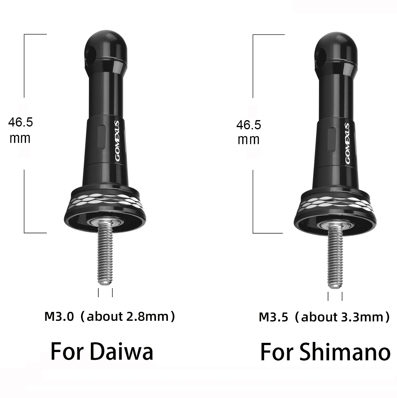 Gomexus Soporte Antirayaduras de Carrete R7 para Shimano Sahara Nexave Daiwa Legalis LT Ninja Lock Type Spinning Reel Stand Metal