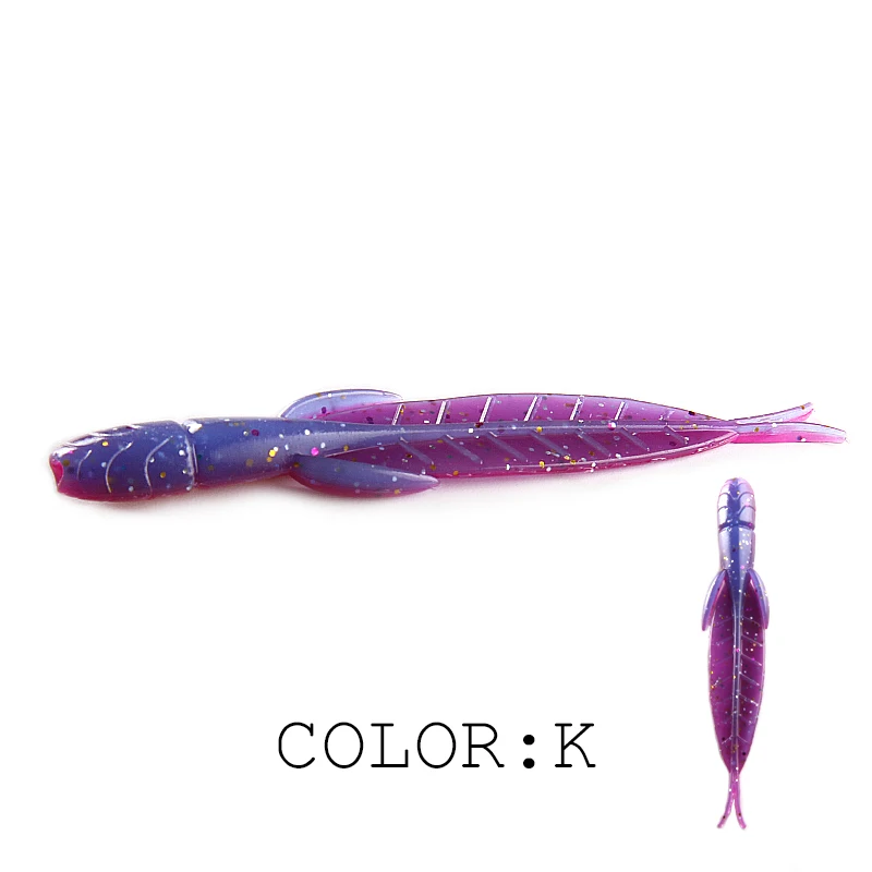 Señuelo de pesca caliente supercontinente 78mm/20 piezas C-4 señuelo sanguijuela cebo larva cebo suave - imagen 5