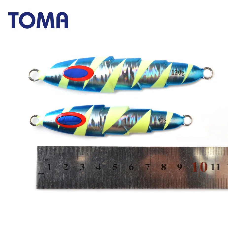 Jig de metal de paso lento luminoso para agua salada - imagen 2