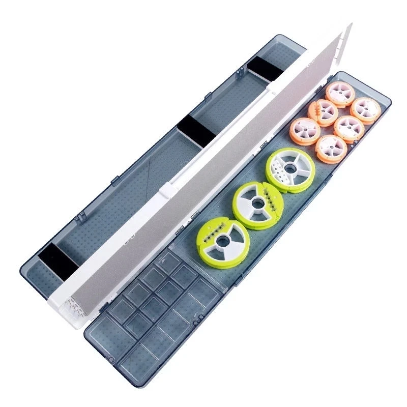 Caja de sedal de pesca flotante multifuncional, tablero de bobinado, accesorios, caja de almacenamiento, cajas de aparejos de pesca profesionales X226G - imagen 3