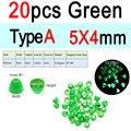 20 Green 5x4mm A