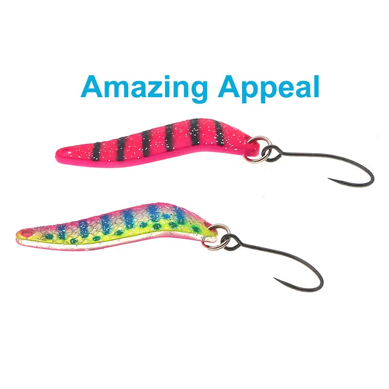 HISTOLURE  7g Metal Spoon Single Hook  Artificial Hard Bait 45mm Trout Spinner Sequins Fishing Lure Fishing Tackle - imagen 4