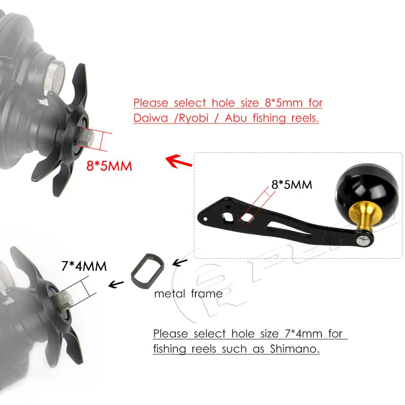 LETOYO-perilla de mango de carrete de pesca, herramientas de alta resistencia, accesorios, aparejos para DAIWA SHIMANO RYOBI, suministros de mango de afinación - imagen 5