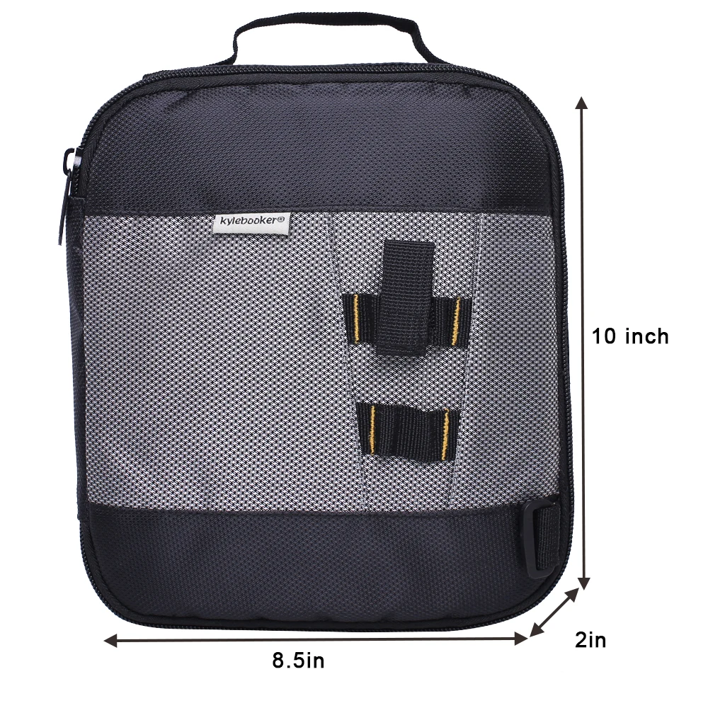 Bolsa negra para cebo blando de 10 &quot;x8.5&quot; x 2 &quot;, billetera de almacenamiento de Señuelos de Pesca, caja de aparejos de plástico blando para gusanos y Jigs - imagen 5