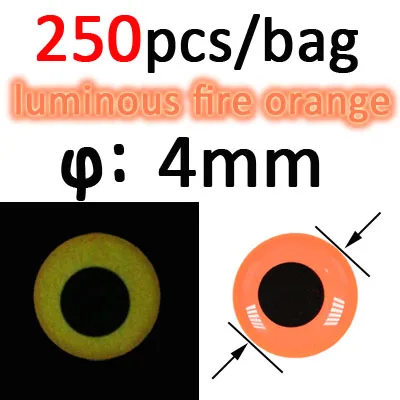 250pcs fire org 4mm