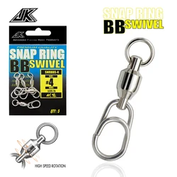 JK Conector Pin Giratorio – Anzuelo a Presión Inox para Lucio