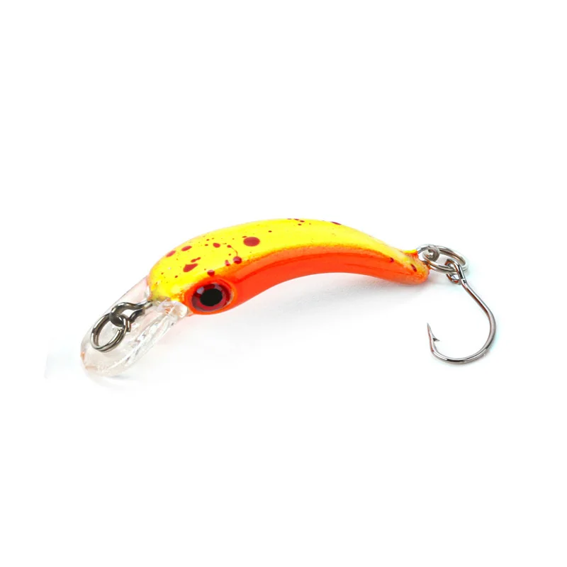 Señuelo de pesca flotante Minnow, Mini cebo duro Artificial, anzuelo afilado, Crankbait, Wobbler, trucha, Lucio, aparejos de pesca, 4cm, 1,3g, 1 ud. - imagen 4