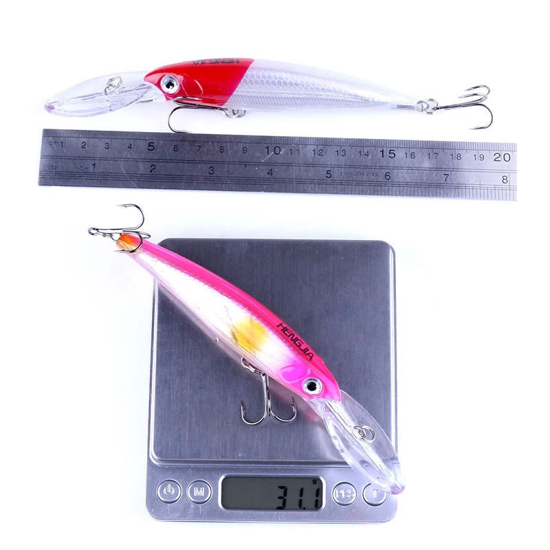 Señuelo de pesca Minnow Wobblers Isca Artificial, 17cm, 30g, CrankBait, curricán, lengua larga, buceo profundo, Lucio, 1 unidad - imagen 4