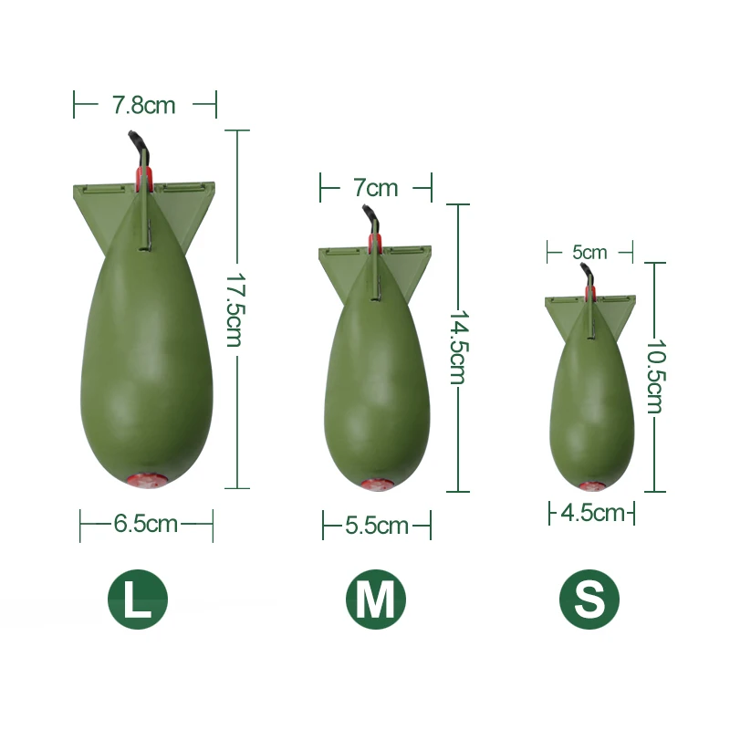 Mosodo-alimentador de cohete de pesca de carpa, señuelo flotador de bomba de Spod grande y pequeño, soporte de cebo L M S, alimentadores de cohete de pellets, engranaje de posición - imagen 2