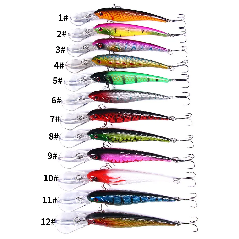 Hengjia 16,5 cm 28g señuelo de pececillo grande cebo de curricán Wobblers artificiales buceo profundo aparejos de pesca de mar lubina Pike Crankbaits - imagen 4