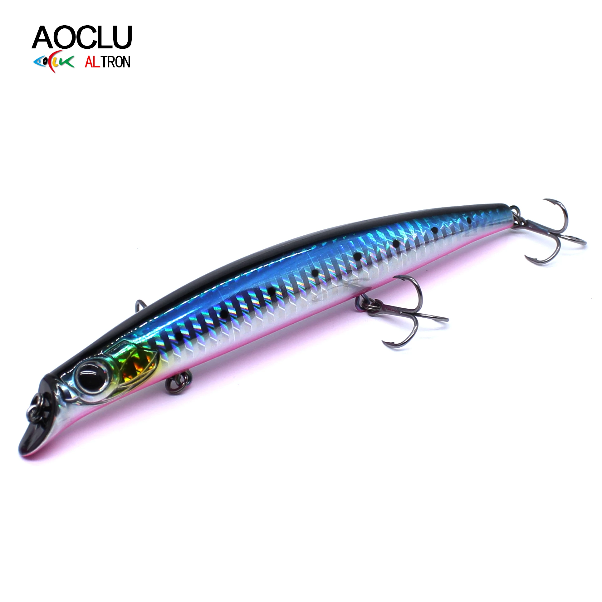 Aoclu-señuelo de pesca flotante Jerkbait Wobbler, cebo duro Minnow Stick, sistema de transferencia de peso, Swimmer Easy Cast Topwater, 140mm, 18g - imagen 5