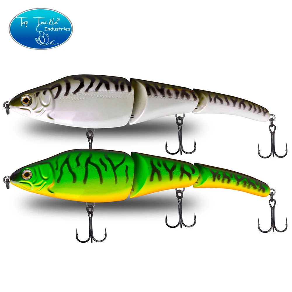 Señuelo de pesca de hundimiento Artificial Swimbait 230mm 125g 3 segmentos señuelos articulados ABS PlasticTackle para Lucio almizclado perca Wobbler - imagen 5