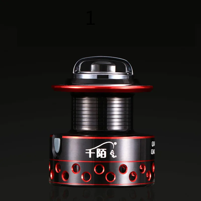 Carrete giratorio con línea, carrete ligero de aluminio CNC, 9 1BBs, rueda de agua salada, carretes de pesca de carpa, carrete de anclaje - imagen 3