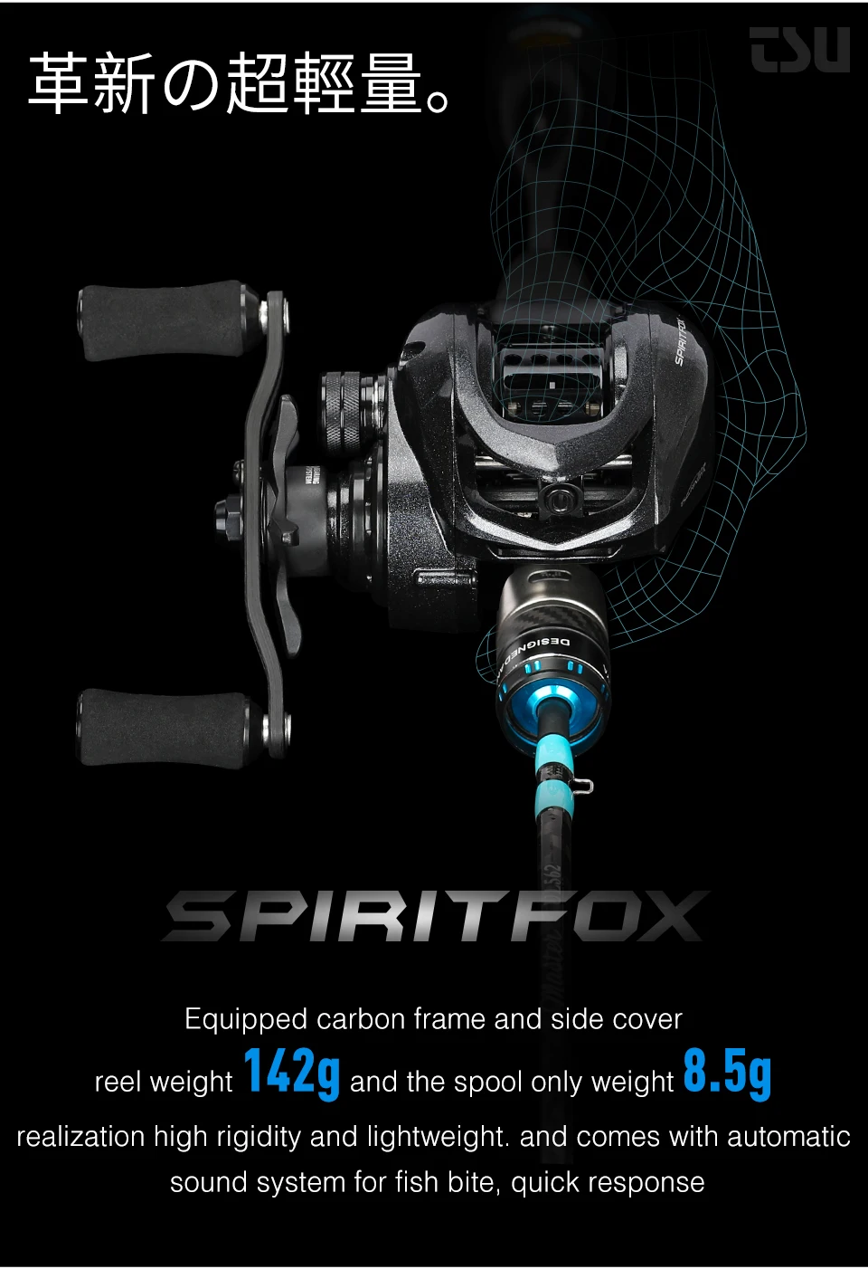 Experimentar precisión y rendimiento con el carrete de pesca Spiritfox