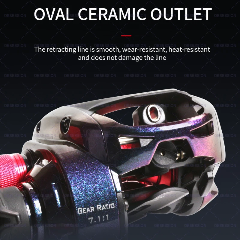 Carrete de pesca de fundición TEASER, relación de engranaje, carrete giratorio de alta velocidad, carrete de fundición para carpa para agua salada, engranaje de latón ultraligero de 18LB 203g - imagen 3