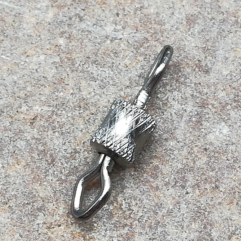 1000 unids/lote conector giratorio de cobre negro rodamiento de bolas Snap anillos sólidos señuelo rodante herramientas de Pesca accesorios de aparejos Pesca - imagen 4