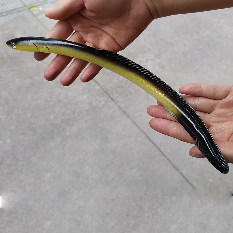 Anguila de mar Swimbait 30cm 56g Wobblers pez Pollock arena barco suave/grande/Artificial/silicona/cebo falso para señuelo de pesca/aparejos - imagen 3