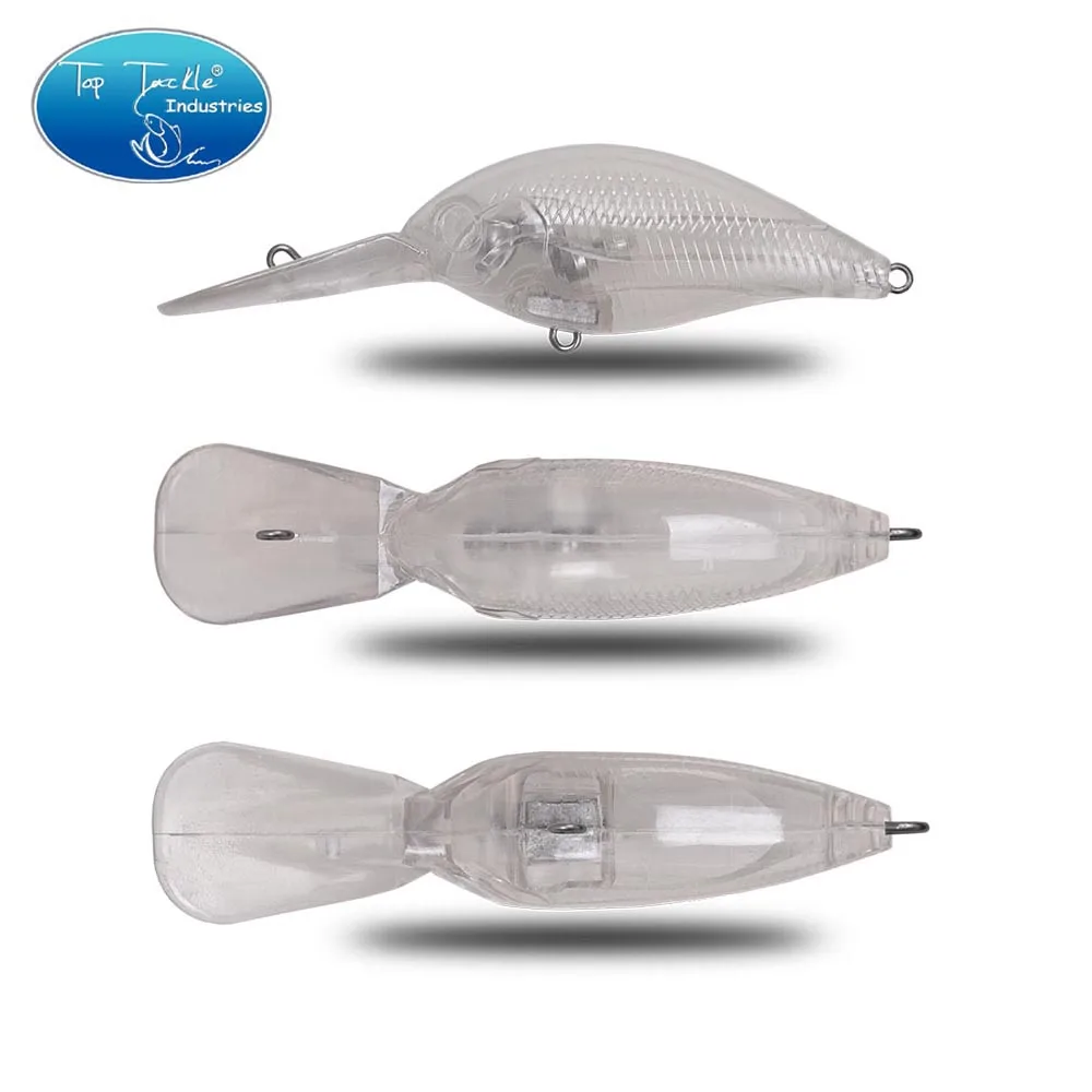 CF-señuelo de pesca de plástico ABS sin pintar, cebo de manivela de trinquete Billet-24 tipos, cebo de tirón para lubina, bricolaje para pesca de Lucio Wobler - imagen 5