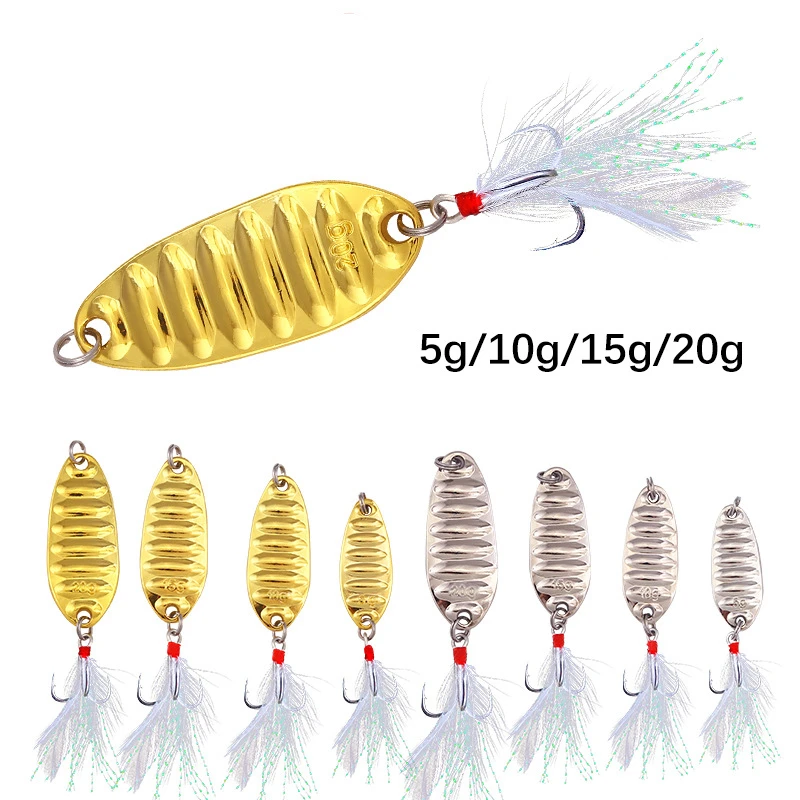 Señuelos de Pesca de Metal, anzuelos giratorios con lentejuelas, para Pesca de carpa, Topwater Isca Bass, 1 unidad