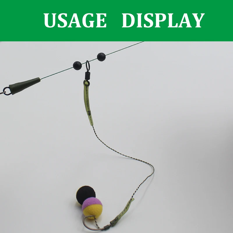 Paquete de 3 cuentas para aparejos de helicóptero, cuentas para aparejo de carpa Zig Rig Chod, sistema de seguridad, juego de accesorios para aparejos de pesca de carpa - imagen 5