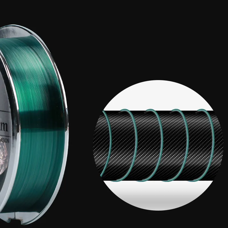 Línea de Pesca de fluorocarbono, hilo de fibra de carbono de 110M, líder, superfuerte, multifilamento, para Pesca con mosca, 2 piezas - imagen 3