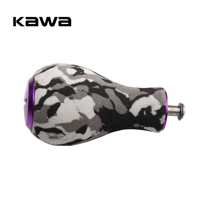 KAWA-mango de carrete de pesca, perilla EVA, bricolaje, carrete giratorio de fundición de cebo, perilla de manivela para carrete D/ S/ A