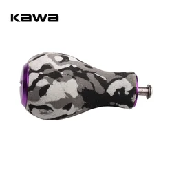KAWA-mango de carrete de pesca, perilla EVA, bricolaje, carrete giratorio de fundición de cebo, perilla de manivela para carrete D/ S/ A