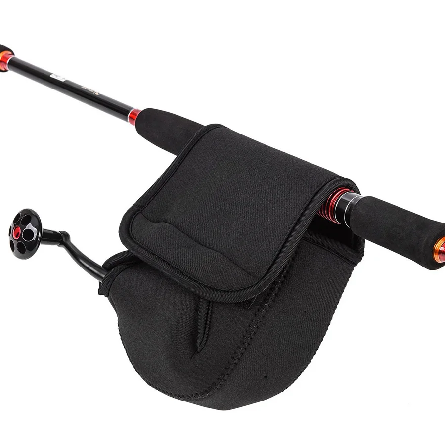 Bolsa para rueda giratoria, funda protectora para carrete de pesca, cubierta suave superligera, balsa de ruedas, bolsa de almacenamiento para carrete de pesca - imagen 2