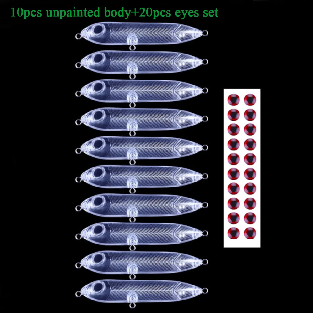 Señuelo tipo lápiz Topwater, 10cm, 12g, sonajero, caminar al perro, Pesca, Wobbler, Pesca, Spook, cebo para superficie, cuerpo en blanco sin pintar - imagen 3