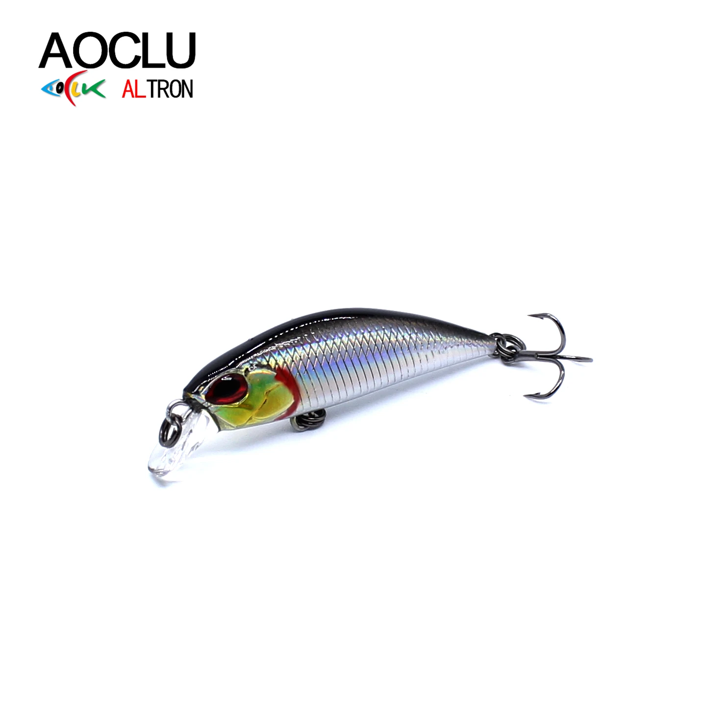 AOCLU-Minicebo duro Wobbler de hundimiento, Minnow Shad Crankbait, acción de natación vívida para pesca en barco de toda clase, 45mm, 4,5G - imagen 5
