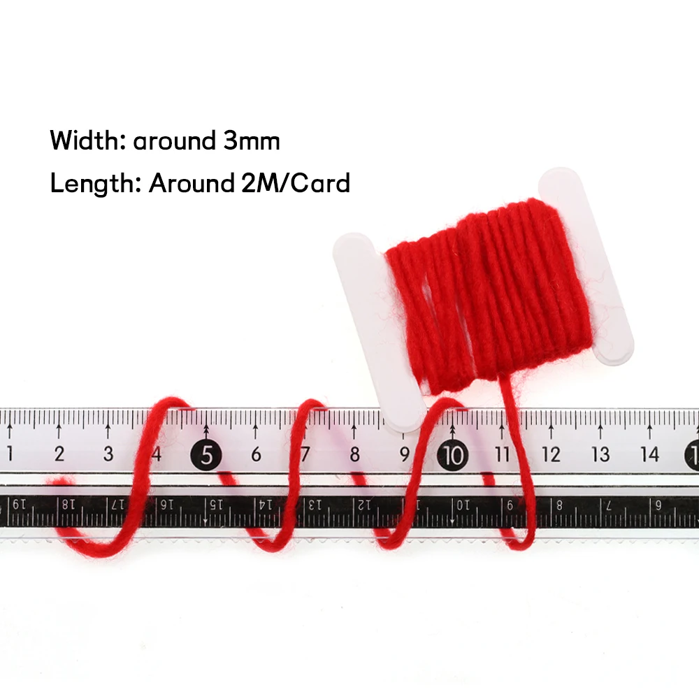 WIFREO 14 colores 3mm/2M atado de moscas hilo huevo atado de moscas Material zumbador Ninfa cuerpo cola atado fibra mosca cuerpo decoración lana - imagen 5