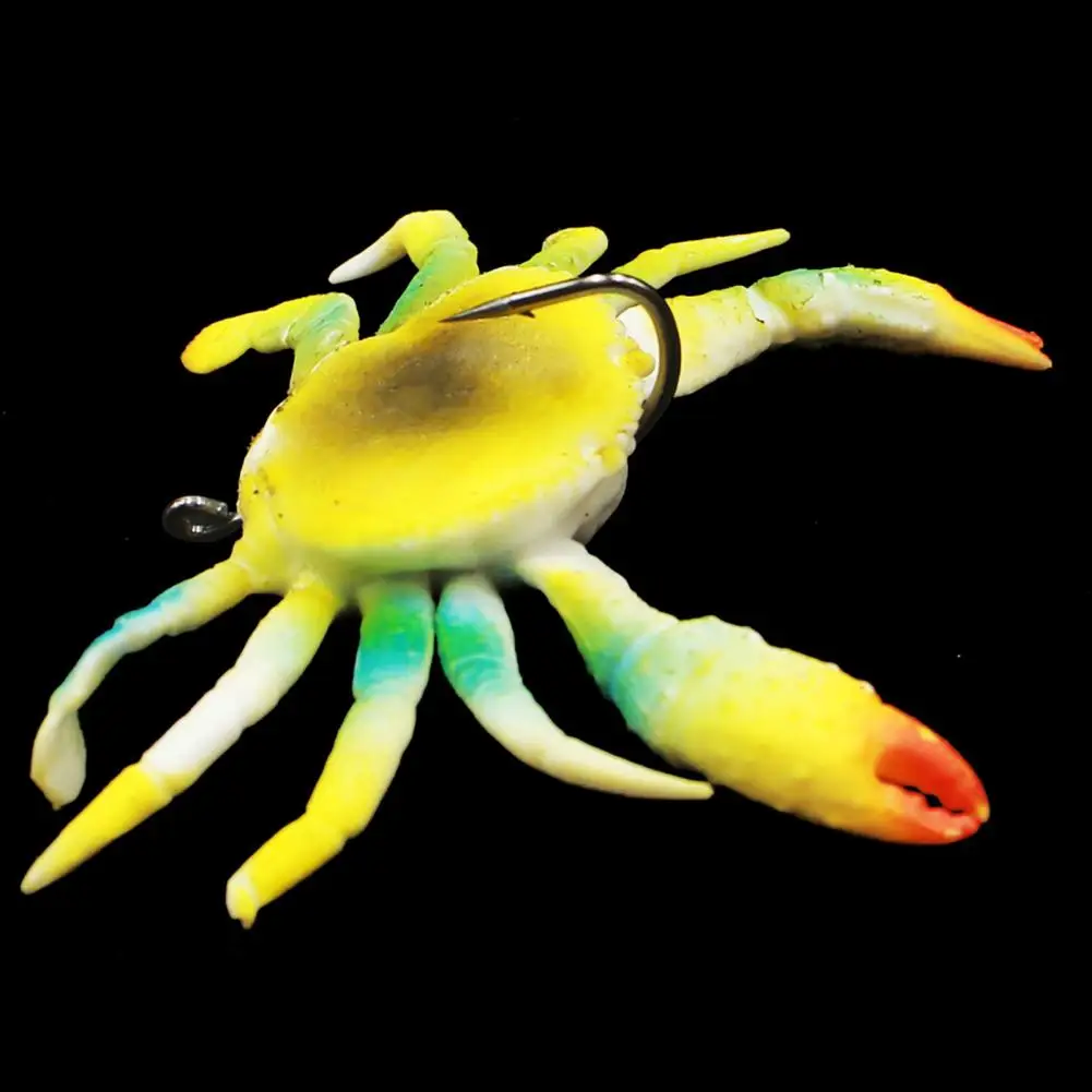 Cebo de cangrejo de PVC resistente al desgaste, cebo falso vivo anticorrosión para pesca, 10cm/40g - imagen 5