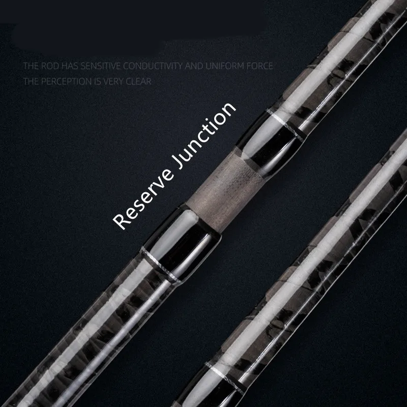 Mavllos-caña de pescar de lubina de agua salada, accesorio giratorio con 3 secciones plegadas, peso del señuelo, 7-30g/7-35g/7-40g - imagen 5