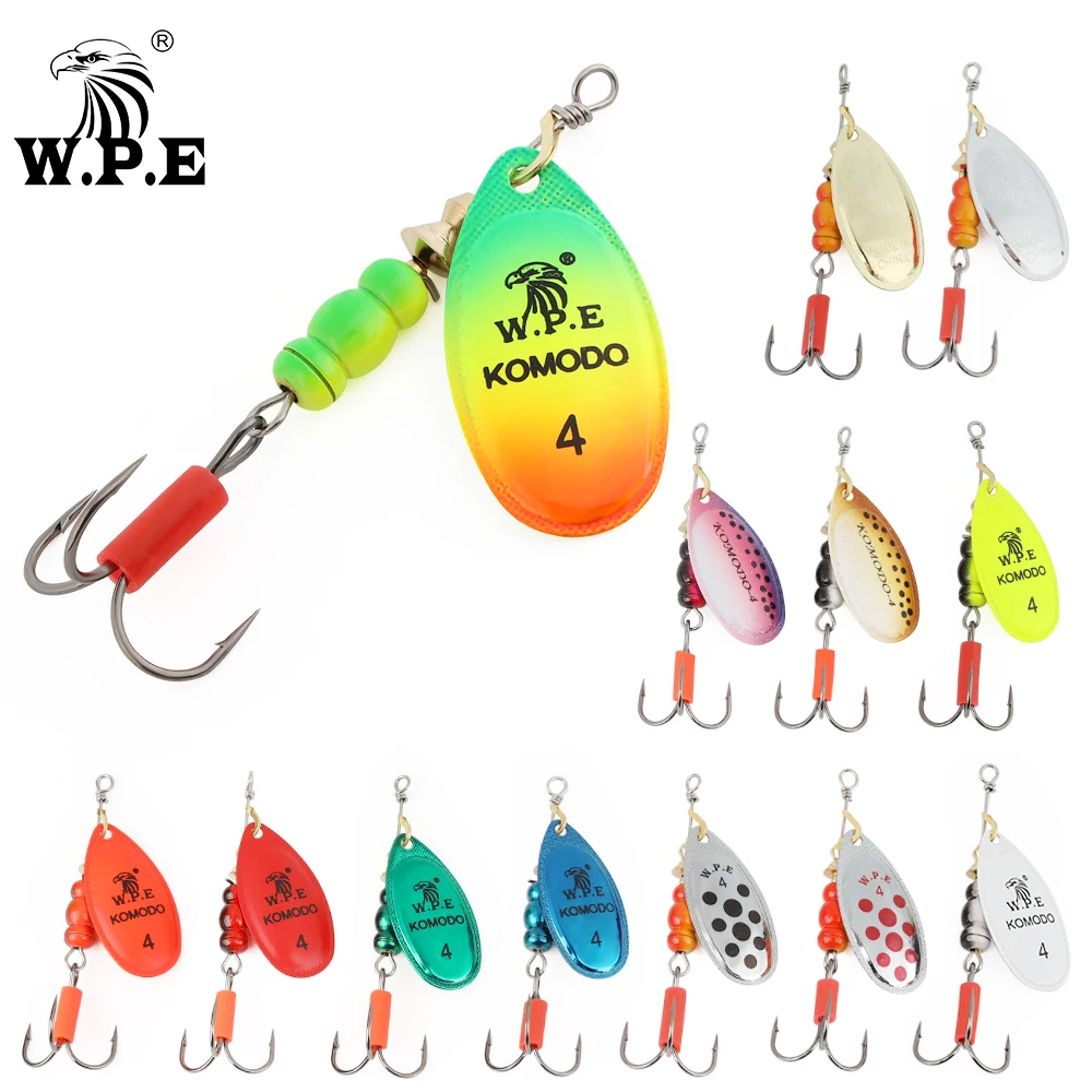 W.P.E Spinner Latón 3/4#-5# Cuchara Giratoria 6,8-13,4g Bass Pike - imagen 3