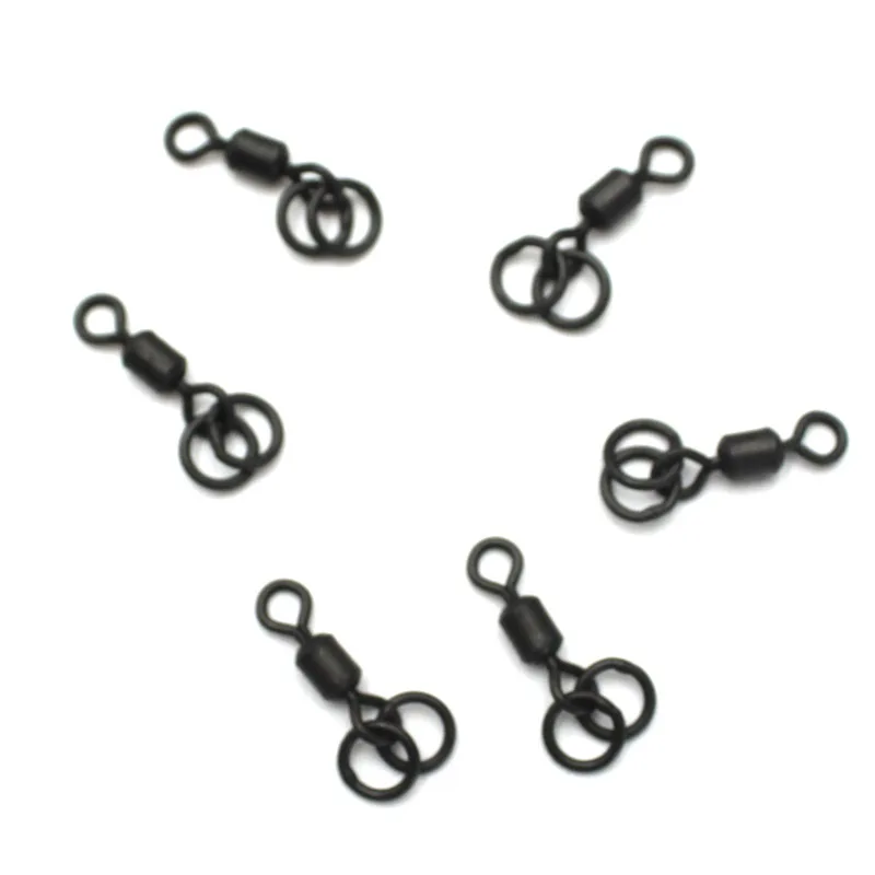 Aparejos de pesca giratorios de doble anillo, aparejos de pesca de carpa, accesorios de pesca de carpa, aparejo giratorio de cambio rápido - imagen 2