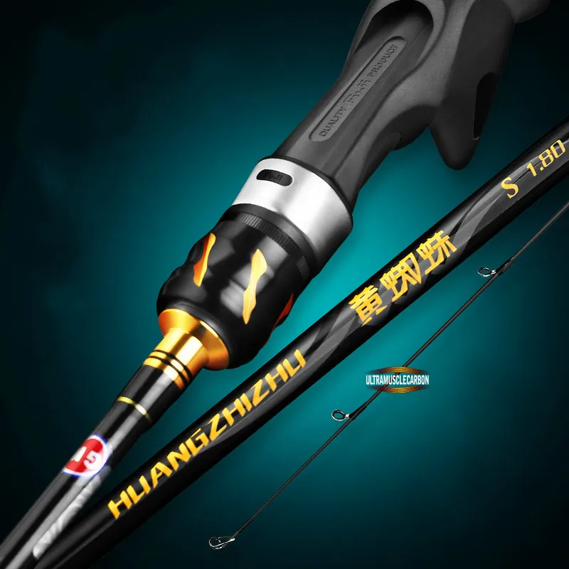 Barra de señuelo de potencia, 1,8/1,98/2,1/2,4 m ML, 2 secciones, Baitcasting, Spinning Pole con rueda de luz, Peche En Mer, cuwkarstwo, Olta - imagen 2