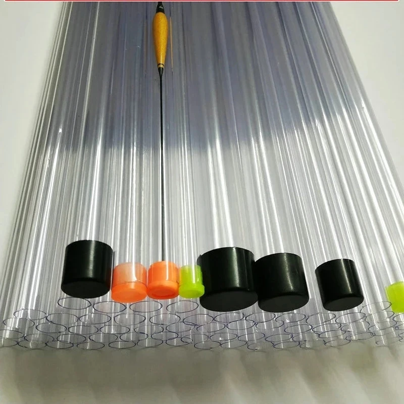 Tubo de flotador de pesca de PVC, Boya de protección, tubo de almacenamiento portátil, aparejos de pesca, 10 unids/lote, 1,9-2,2 cm de ancho - imagen 3