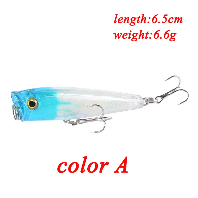 POETRYYI-Cebo duro Minnow realista, Wobbler, 6,5 cm/6,6g, manivela Artificial, señuelo de pez nadador, aparejos de pesca de lubina, ruido de hundimiento, 1 unidad - imagen 2