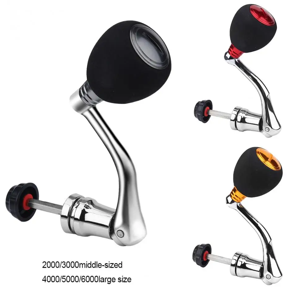 Manija eléctrica de repuesto para carrete de pesca, perilla giratoria, empuñadura de brazo basculante de Metal para accesorio de carrete de pesca giratorio - imagen 4