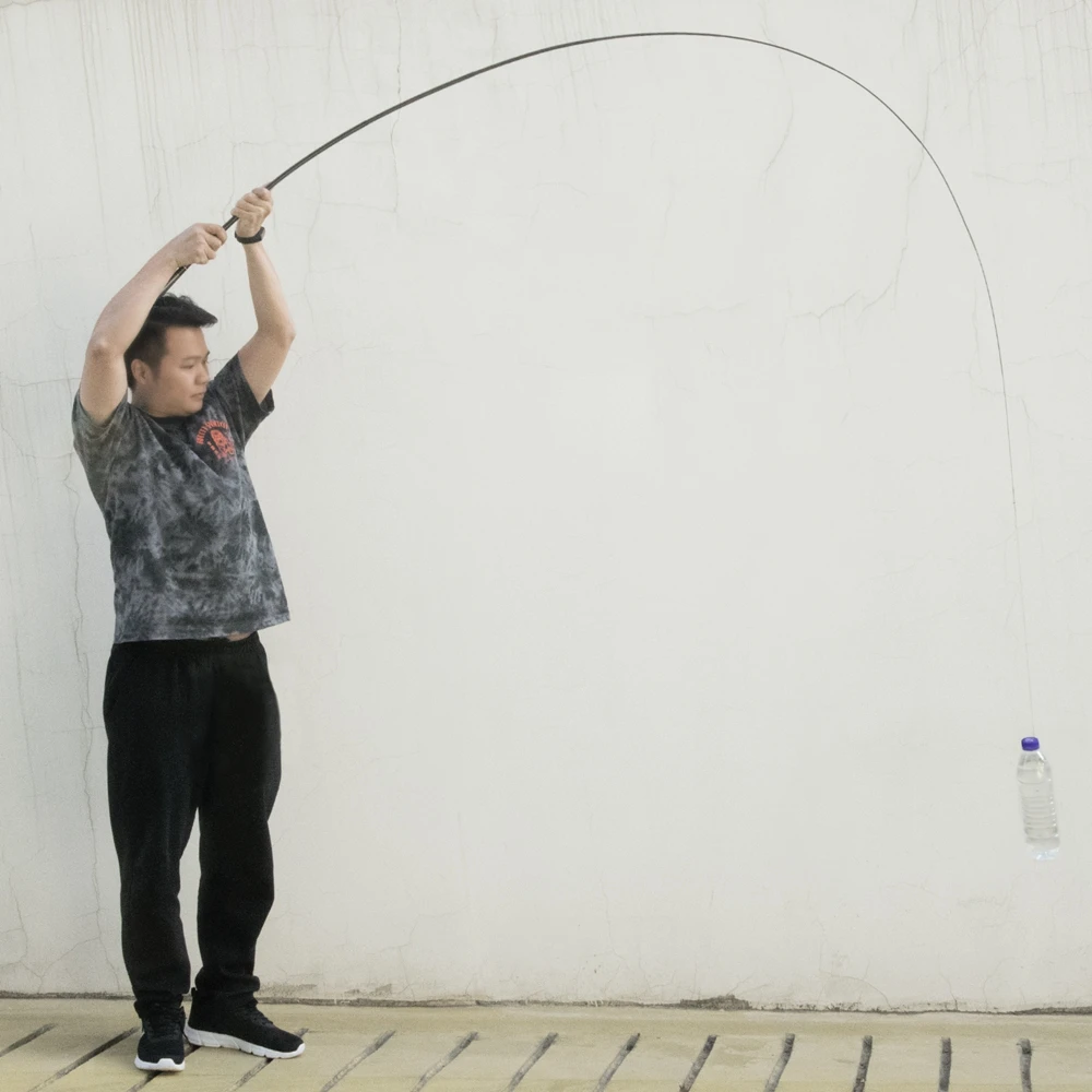 Caña de pescar telescópica Goture de fibra de carbono 1,8 m 2,1 m 2,7 m 3,0 m 3,6 m caña de pescar de carpa portátil 8:2 potencia caña alimentadora ultraligera - imagen 4