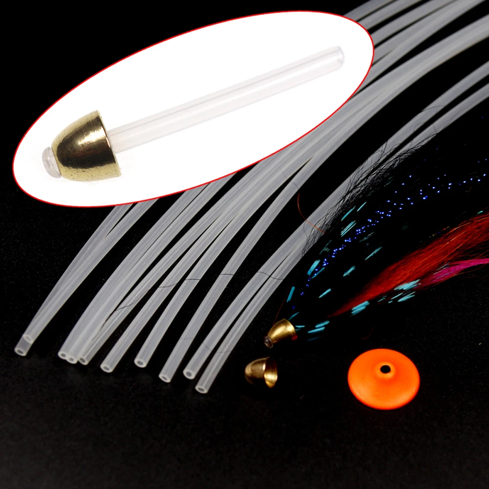 ICERIO 20 piezas cabezales cónicos de latón para serpentinas de moscas de tubo, pececillos, moscas de agua salada, atado de Material de señuelo - imagen 5