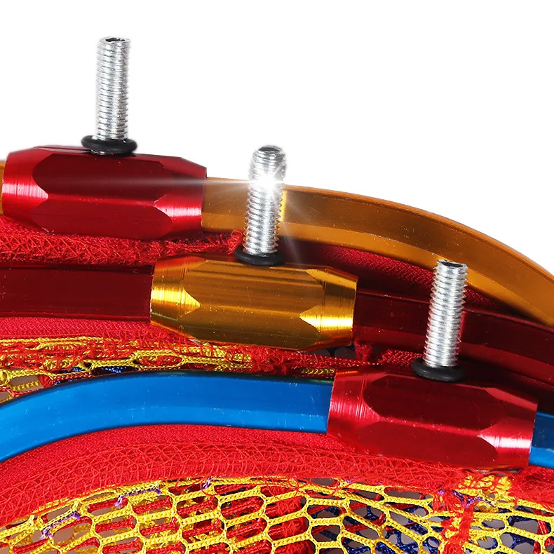 Red de aterrizaje de aleación de aluminio plegable para pesca, Red de mano para carpa, 45CM, pesca en el océano - imagen 4