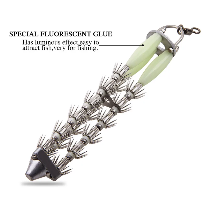 2 uds cebo de calamar grande anzuelo de madera para camarones y pulpo 650g pulpo luminoso sepia señuelo de pesca de calamar para juego grande anzuelo de pesca de calamar - imagen 4